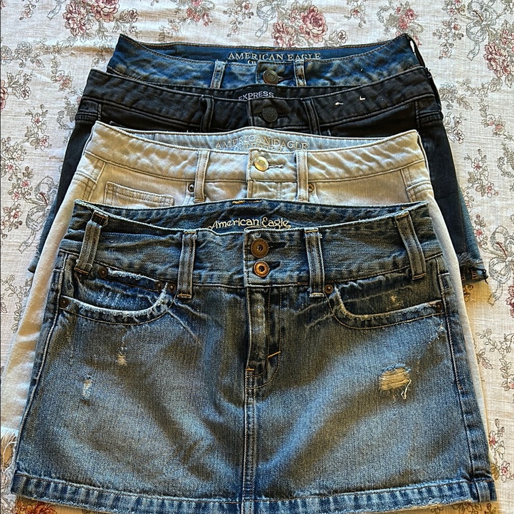 Jean skirt and short bundle